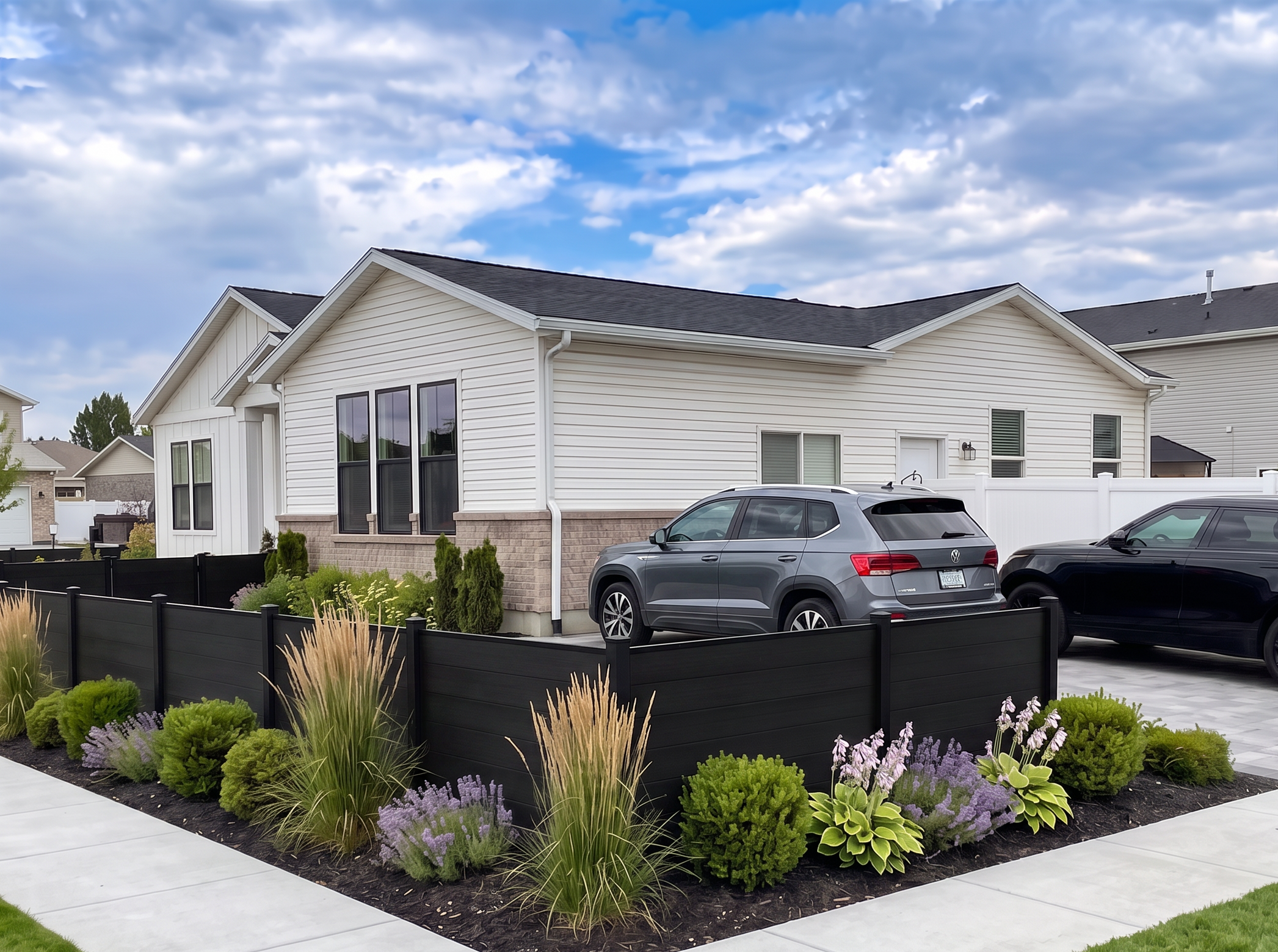 Shadow Forge Garden Court Compoxen composite fence installation